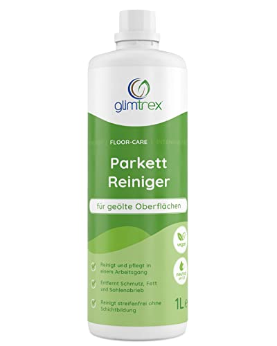 glimtrex Floor-Care Parkettreiniger geölt (1,0l) - mit 2-in-1...