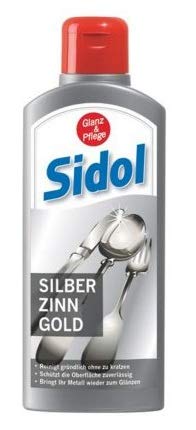 SIDOL Silber Zinn Gold 250ml Reinigt gründlich Tafelgeschirr,...