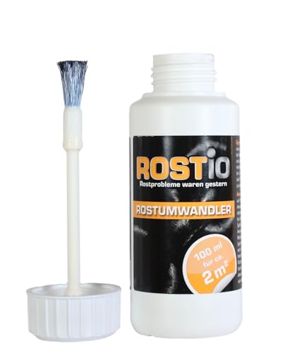 Rostio Rostumwandler & Grundierung | Rostkonverter mit Pinsel 100 ml,...