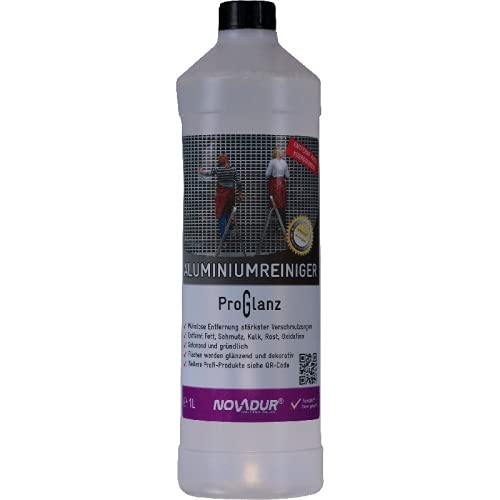 NOVADUR Aluminiumreiniger Pro Glanz 1000 ml Flasche entfernung von...