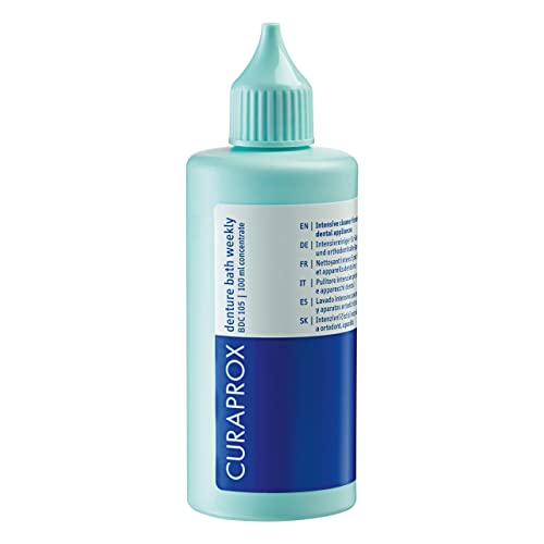 Curaprox Zahnspangen- und Zahnprothesenreiniger BDC 105 Weekly, 100 ml