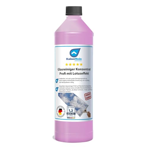 KaiserRein Glasreiniger Konzentrat mit Lotuseffekt 1L unser Profi...