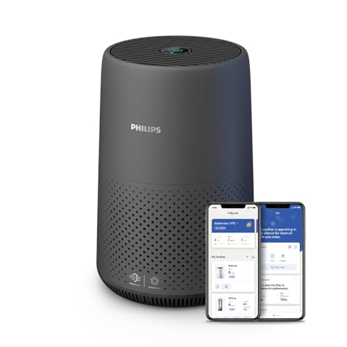 Philips Haushaltsgeräte 800i-Serie Kompakt-Luftreiniger, 49m2, HEPA-...
