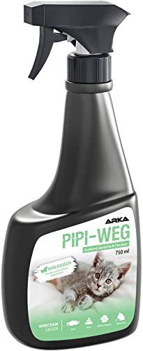 ARKA - PIPI-Weg Katze | Biologischer Geruchsentferner und Reiniger...