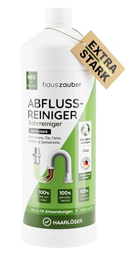 hauszauber® - Abflussreiniger [EXTRA STARK] 1000 ml - Löst...