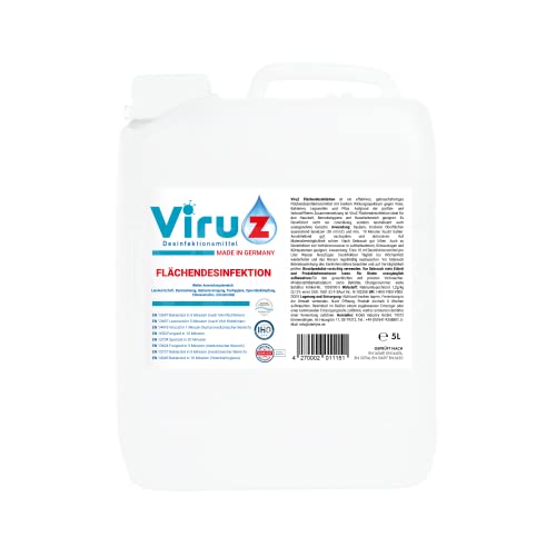 ViruZ Flächendesinfektionsmittel - 5L Kanister - ohne Alkohol und...