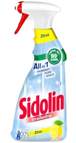 Sidolin Zitrus, Glasreiniger, 500ml, Sprühflasche, für einen...