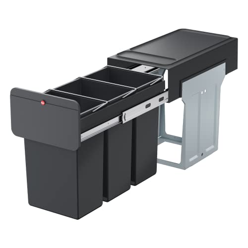 Hailo EcoLine Design Trio L Einbau-Mülltrennungs-System -...