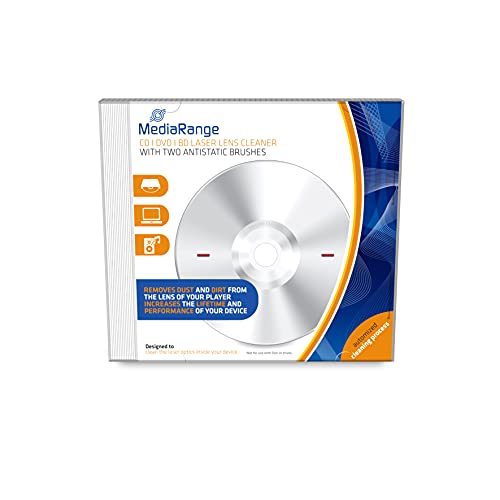 MediaRange CD|DVD|BD Laser Reinigungs-CD mit antistatischer Bürste,...