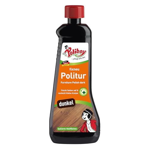 Poliboy - Fixneu Möbelpolitur Dunkel - für dunkle Oberflächen -...