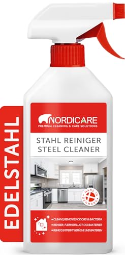 Nordicare Edelstahlreiniger [500ml] Edelstahlpflege Spray für...