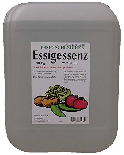 10,15kg Essig-Essenz 25 Prozent Säure, PE-Kanister
