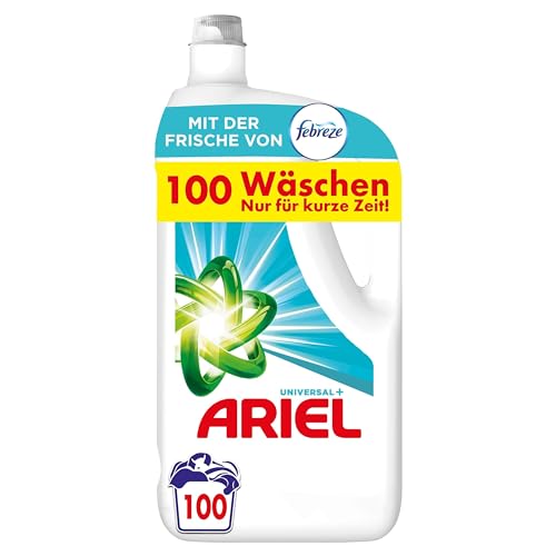 Ariel Flüssigwaschmittel Waschmittel, 100 Waschladungen Universal+...
