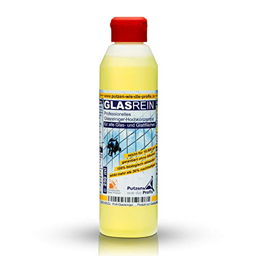 GLASREIN | Profi-Glasreiniger - Konzentrat mit 250 ml -...