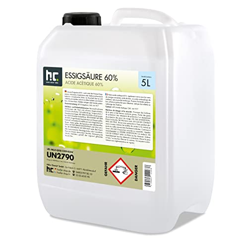 Höfer Chemie 5 L Essigsäure 60% - optimaler Reiniger und Entkalker -...