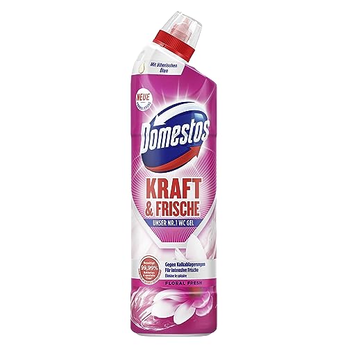 Domestos Kraft & Frische WC Gel Floral Fresh Reinigungsmittel mit...