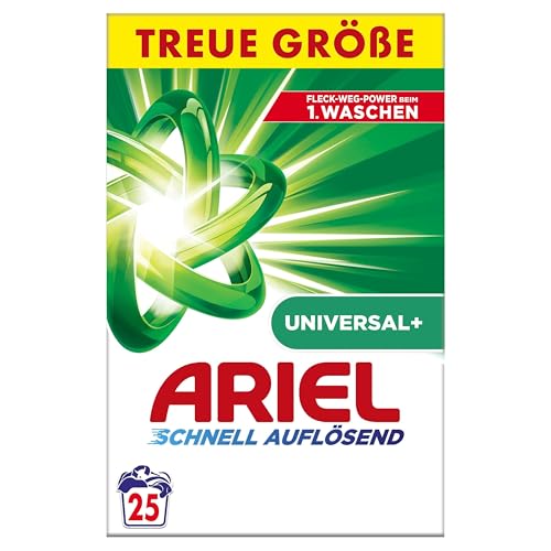 Ariel Pulverwaschmittel, Universal+ Waschmittel 1.5 kg, 25...