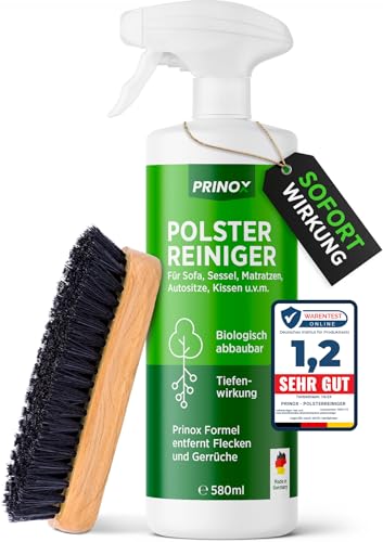 PRINOX® Profi Polsterreiniger 500ml für Sofa, Auto, Sessel & Couch...