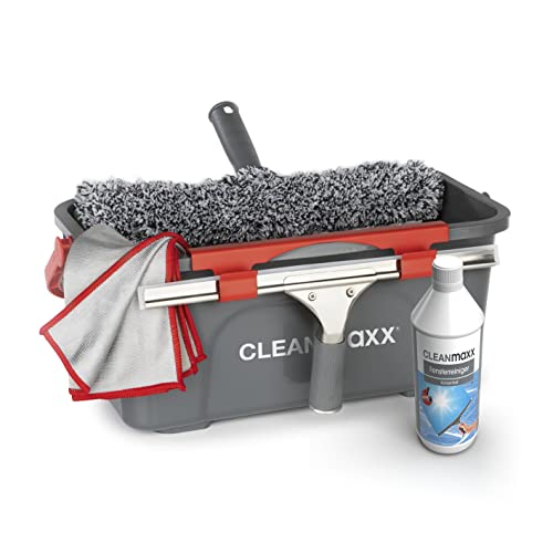 CLEANmaxx Fensterreiniger, 7-TLG. Set | Fenster streifenfrei putzen |...