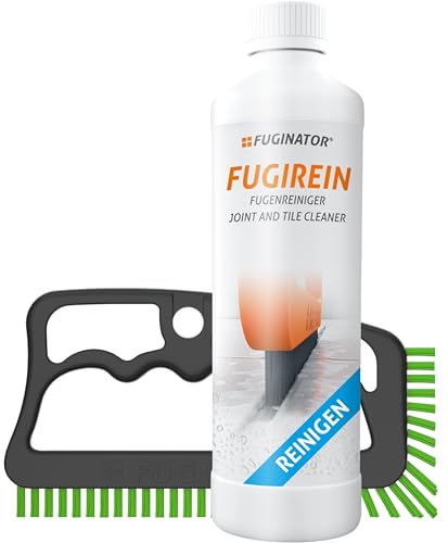 FUGINATOR® Fugenbürste grau/grün inkl. Fugenreiniger 250 ml -...