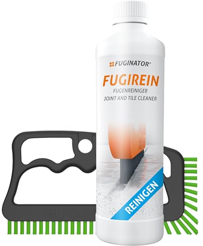 FUGINATOR® Fugenbürste grau/gün inkl. Fugenreiniger 250 ml -...