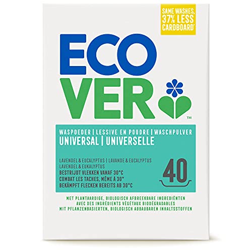 Ecover Universal Waschpulver Konzentrat Lavendel (3 kg / 40...