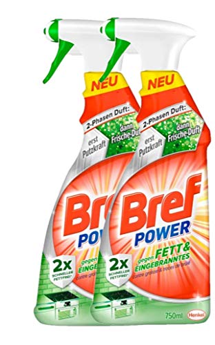 Bref Power-Fettlöser Spray 750ml, 2er Pack (2 x 750 ml)