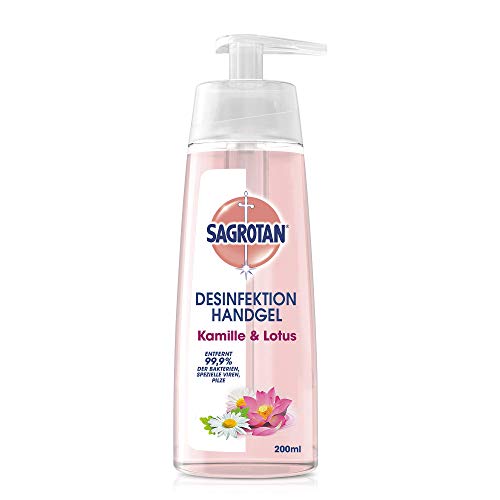 Sagrotan Hand-Desinfektionsgel Kamille & Lotus – Desinfektionsmittel...