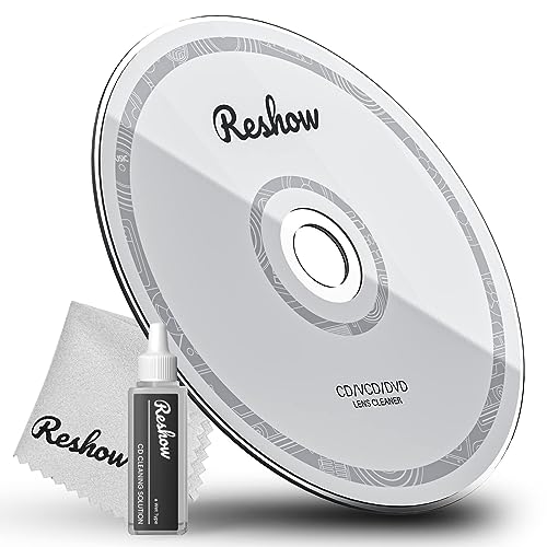 Reshow Laser-Linsen-Disc-Reinigungsset Für CD & DVD-Player, Schonende...