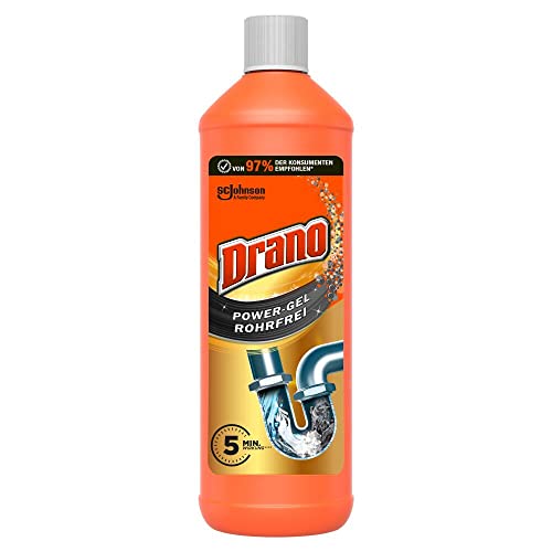 Drano Power Gel Rohrfrei Abflussreiniger, Rohrreiniger, für Küche &...