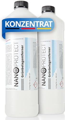 Nanoprotect Grünbelagentferner Konzentrat | 2 x 1 kg für 400 m² |...