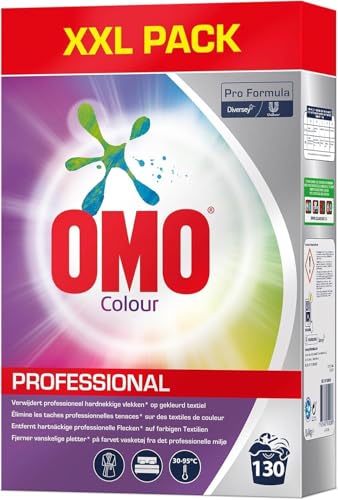 Omo Professional Buntwaschmittel Pulver Großpackung - Leuchtende...