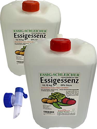 Essig-Schleicher Essenz 25% Säure 20,3 kg (2x10,15kg Kanister) mit...