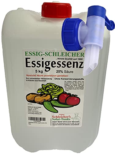 Essig-Essenz 25% 5Kg mit Auslasshahn