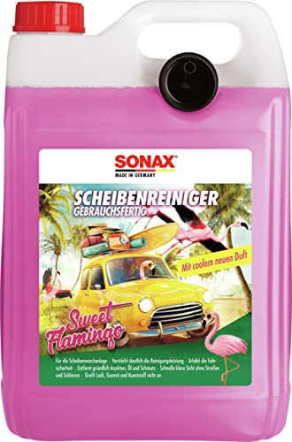 SONAX ScheibenReiniger gebrauchsfertig Sweet Flamingo (5 Liter)...