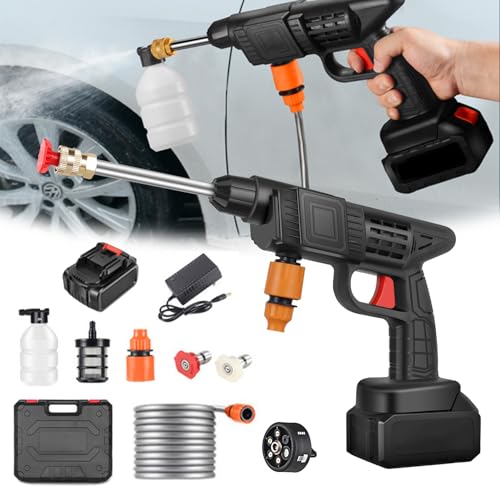 Akku Hochdruckreiniger, 48 V Max 90 Bar Mobiler Hochdruckreiniger mit...