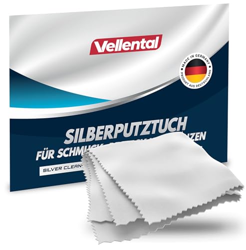 Silberputztuch für Schmuck, Besteck & Münzen - Silber Poliertuch zur...