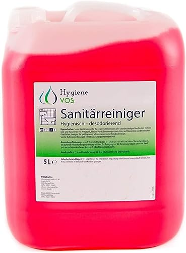 Hygiene Vos Sanitärreiniger 5 Liter. Entfernt Kalk von Armaturen,...