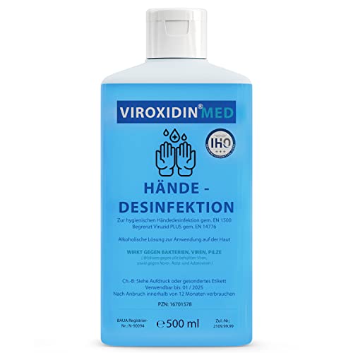 Viroxidin Med Desinfektionsmittel für Hände 500ml - VERGLEICHSSIEGER...