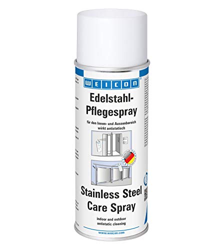 WEICON Edelstahlpflege-Spray 400 ml I Effektiver Edelstahlreiniger von...