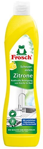 Frosch Zitronen Scheuermilch, kraftvolle Reinigung für Küche & Bad...