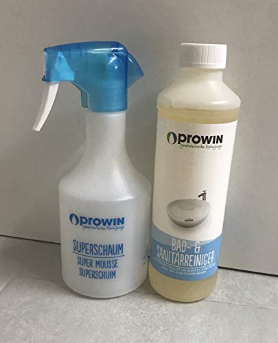 proWin Bad und Sanitärreiniger 500 ml & Superschaumflasche