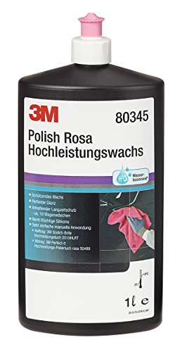 3M Polierpaste Polish Rosa Hochleistungswachs 80345N, Autopolitur für...