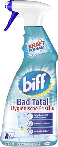 Biff Bad Total Hygienische Frische Badreiniger (750 ml), Bad Reiniger...