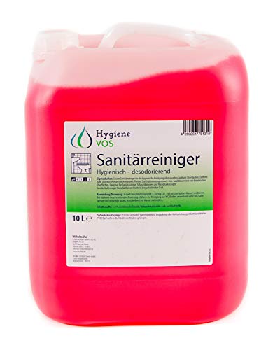 Hygiene VOS Sanitärreiniger 10 Liter, Badreiniger - Putzmittel,...