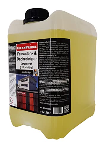 5 Liter Kanister CleanPrince Fassaden- und Dach Reiniger chlorhaltig |...