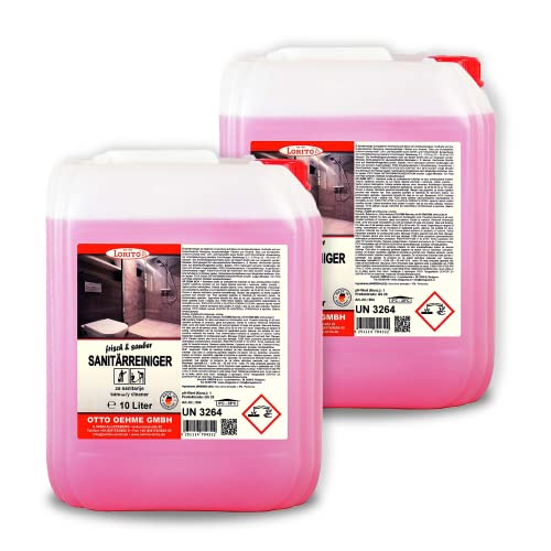 Lorito frisch & sauber Sanitärreiniger und Kalklöser 2 x 10 Liter,...