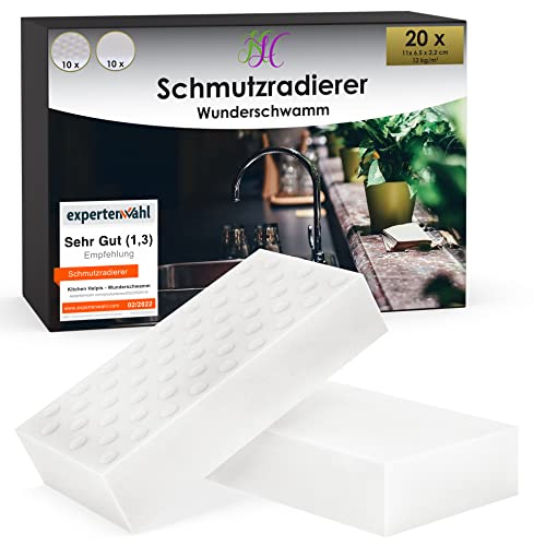 Kitchen Helpis® 20er Set Schmutzradierer, Radierschwamm reinigt...