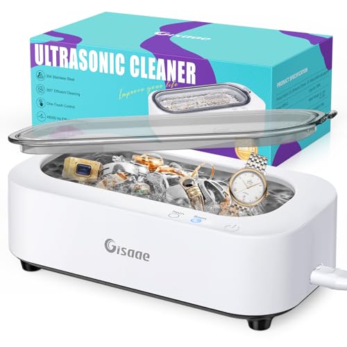 Gisaae Ultraschallreinigungsgerät 48000Hz Brillenreinigungsgerät Mit...