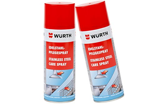 Würth Edelstahlpflegespray 2x 400ml Pflege Reiniger Edelstahl